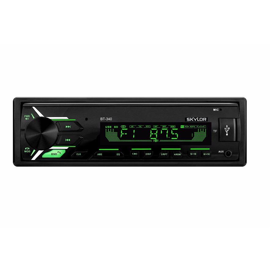А/м SKYLOR BT-340 4*50 Multicolor MP3 SD,AUX,RCA съемн. панель ПДУ