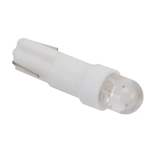 Лампа диодная 12V T5 1,2W щиток прибор. (белая) 2980 1шт