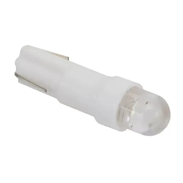 Лампа диодная 12V T5 1,2W щиток прибор. (белая) 2980 1шт