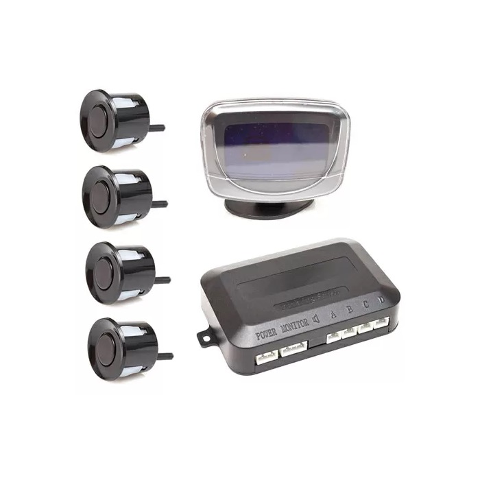 Парктроник с дисплеем ParkAWay E-4B-D Black (4 датчика)