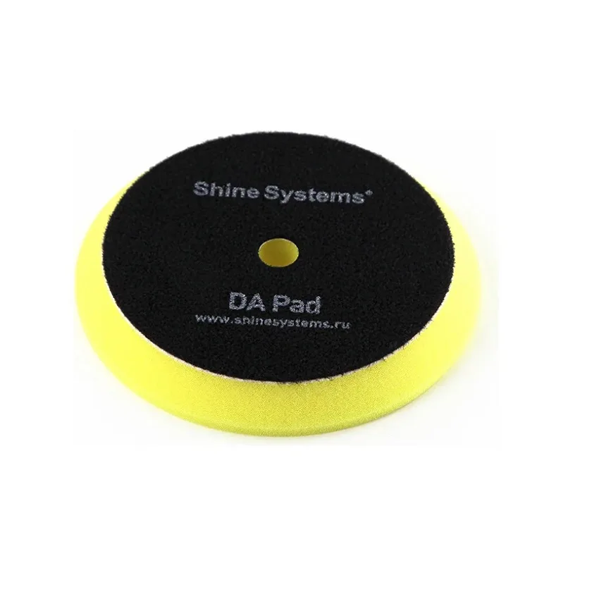 Shine Systems DA Foam Pad Yellow - полировальный круг антиголограммный желтый, 130 мм