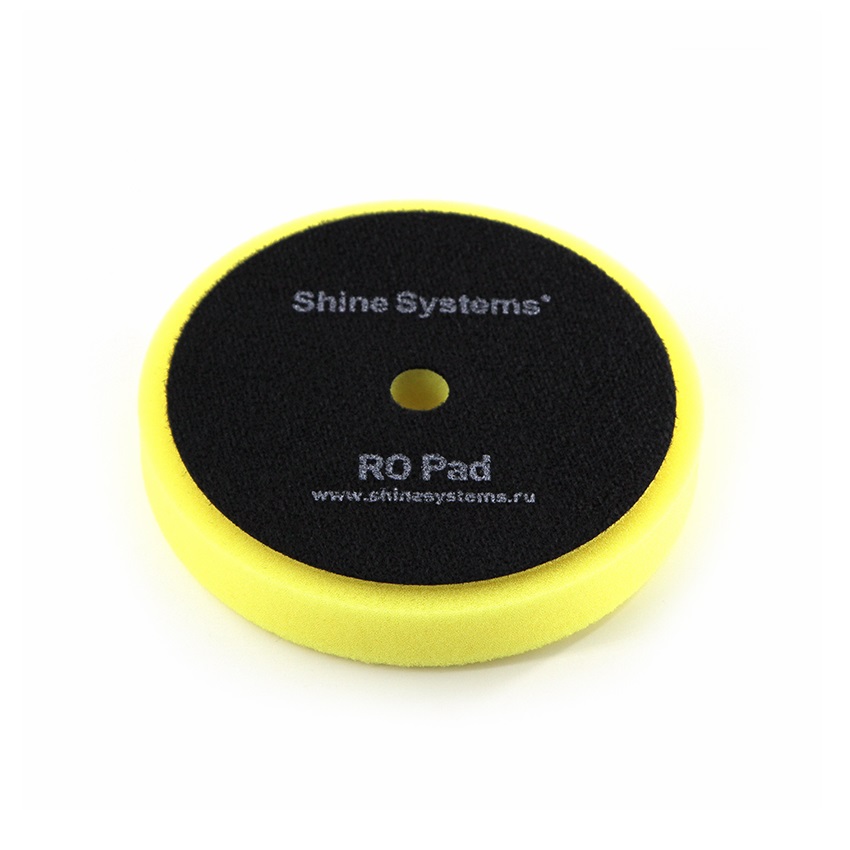 Shine Systems RO Foam Pad Yellow - полировальный круг полутвердый желтый, 130 мм