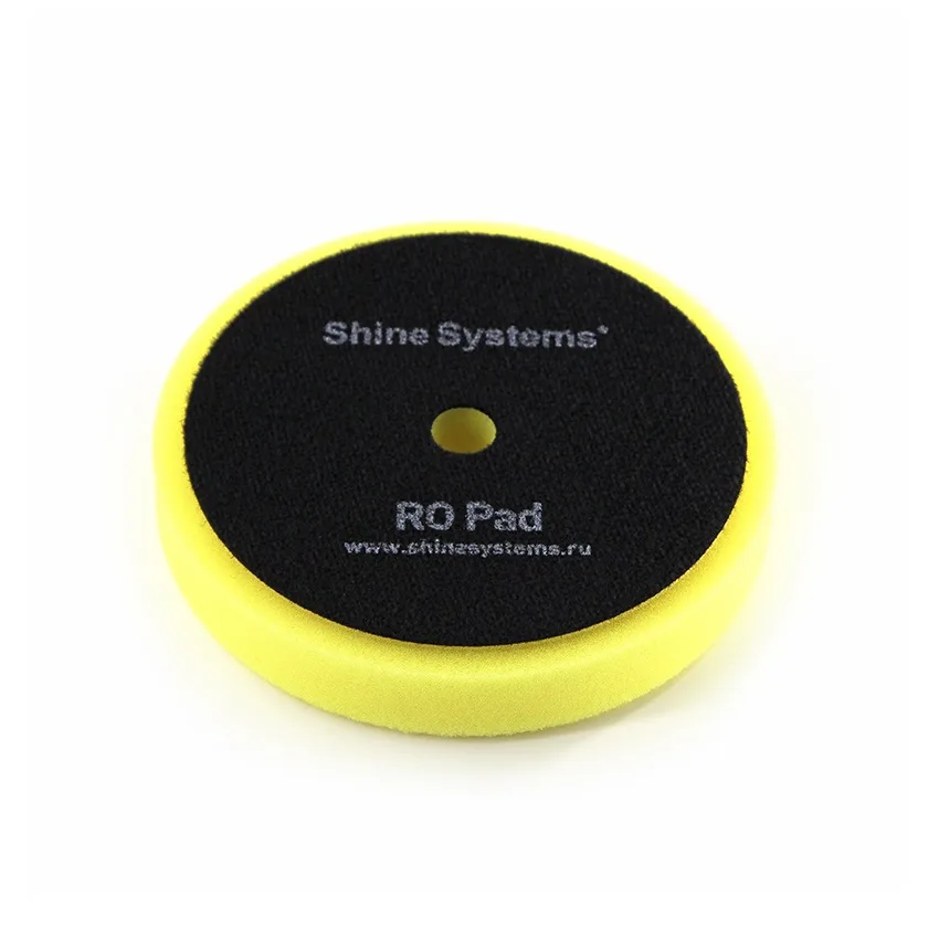 Shine Systems RO Foam Pad Yellow - полировальный круг полутвердый желтый, 130 мм