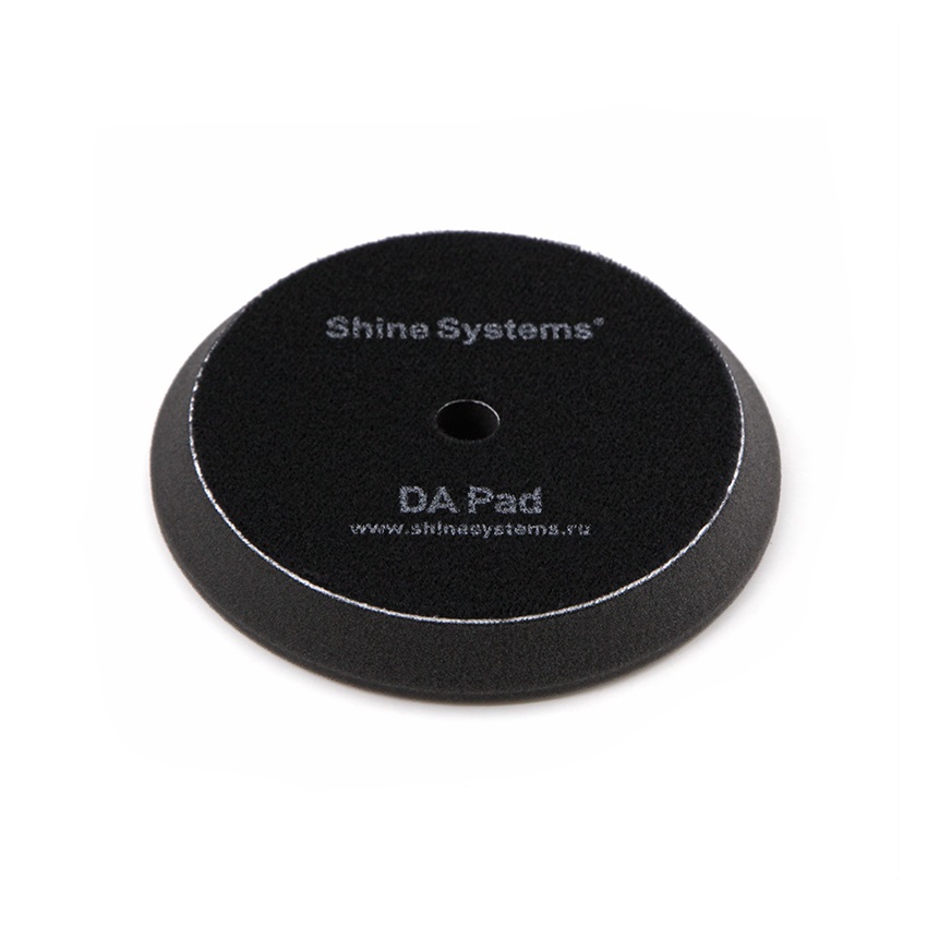 Shine Systems DA Foam Pad Black - полировальный круг ультрамягкий черный, 130 мм