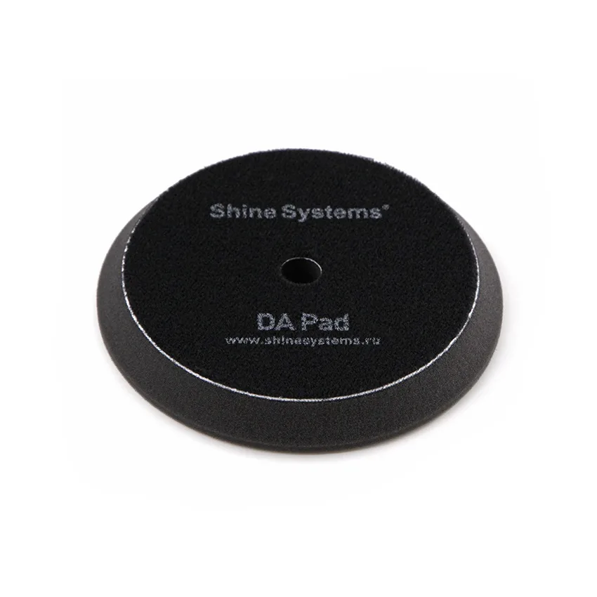 Shine Systems DA Foam Pad Black - полировальный круг ультрамягкий черный, 155 мм