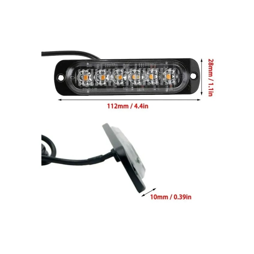 Габаритные фонари для грузовых автомобилей 12-24V (боковые) 11.5W (9 режимов) 1шт.