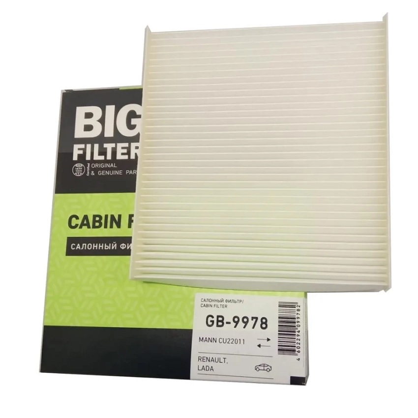 Фильтр салона BIG Filter GB9978 LADA RENAULT (AG448CF)