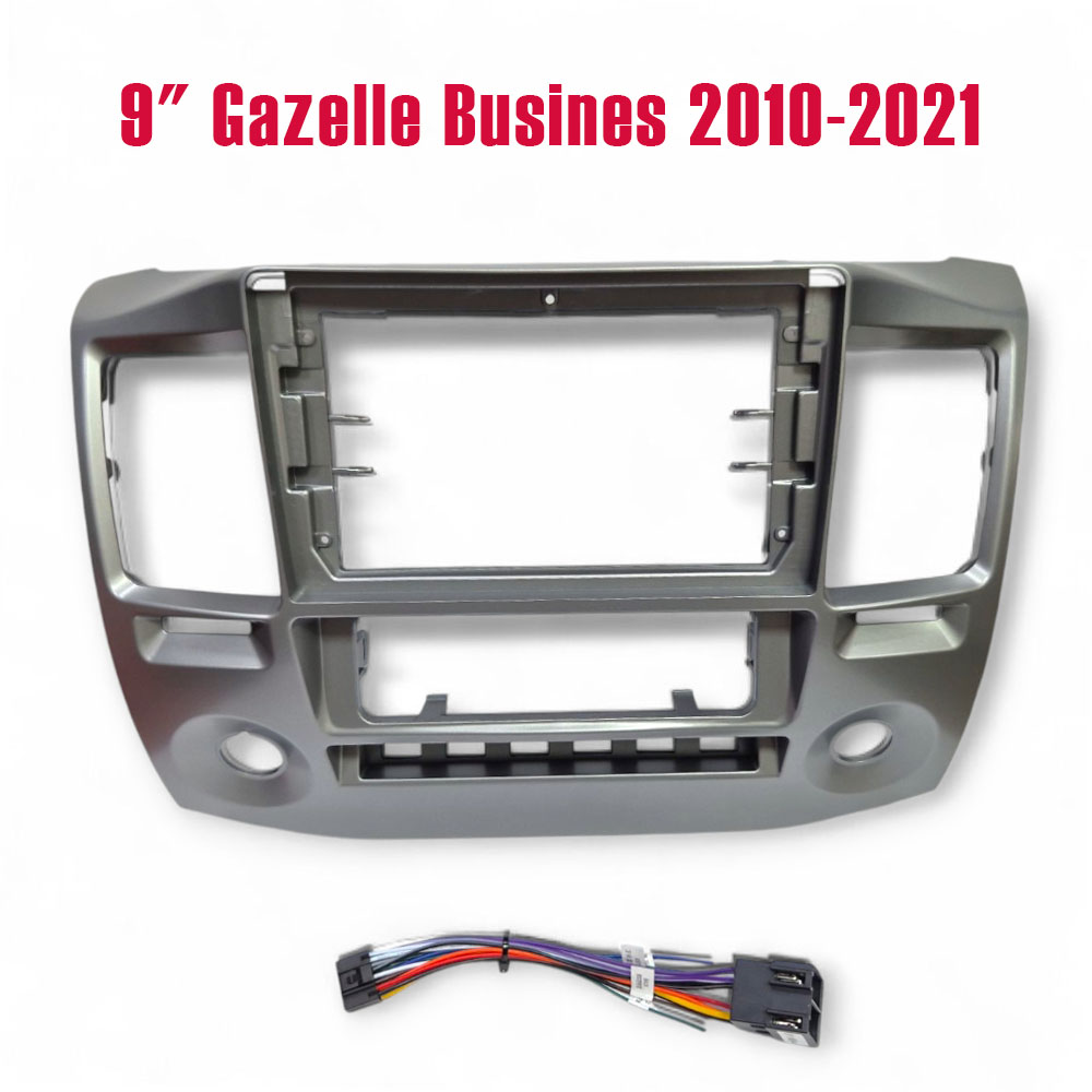 Установочный к-т для штатной а/м 9" GAZ Gazelle Busines 2010-2021 + проводка ZKT-069