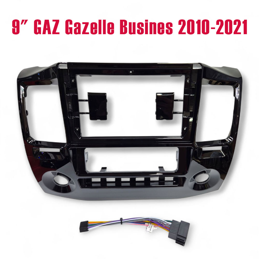 Установочный к-т для штатной а/м 9" GAZ Gazelle Busines 2010-2021 + проводка ZKT-070