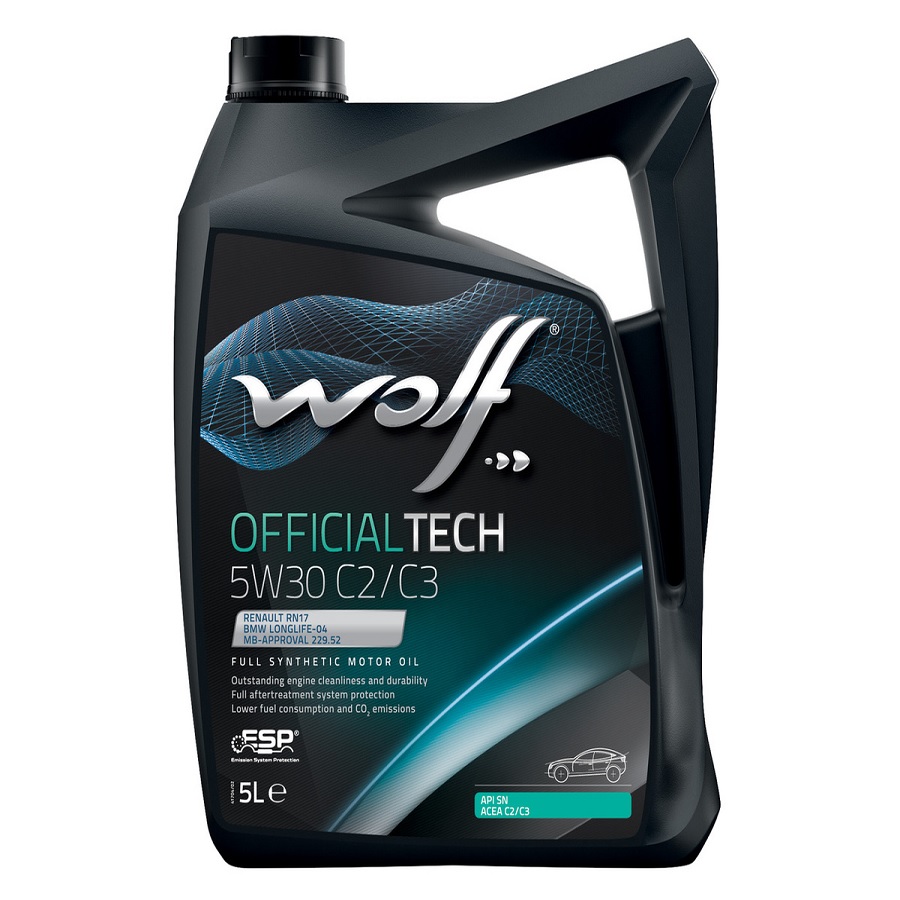 Масло моторное WOLF OFFICIALTECH 5w30 C2/C3 4л