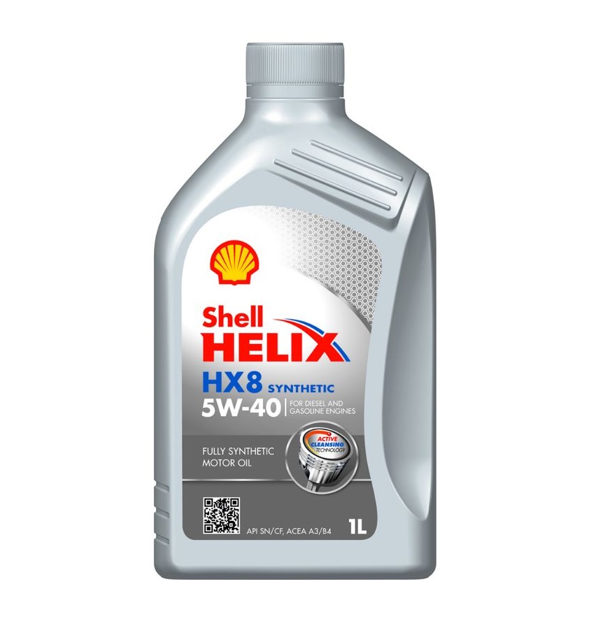 Масло моторное shell helix 5w40 HX8 A3/B4 серый 1л.