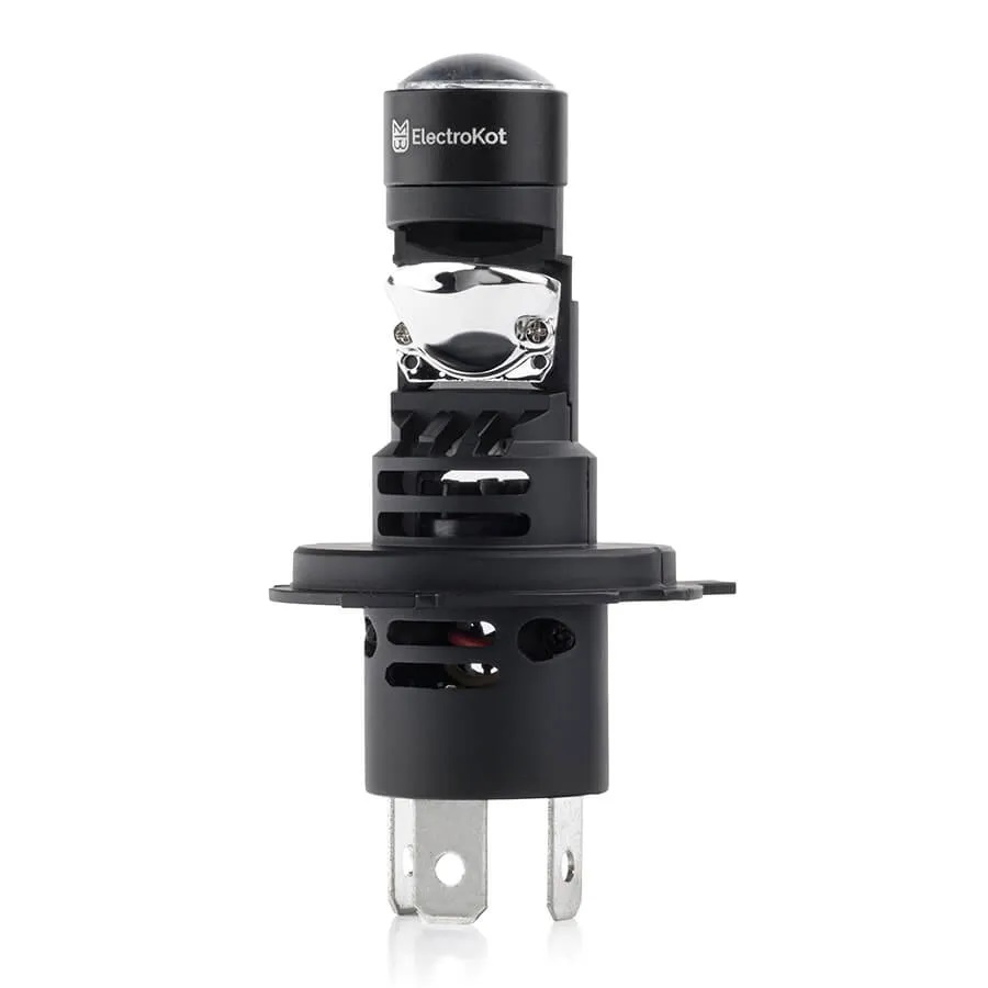 LED мини линзы ElectroKot K25 12V H4 5500K к-т 2шт