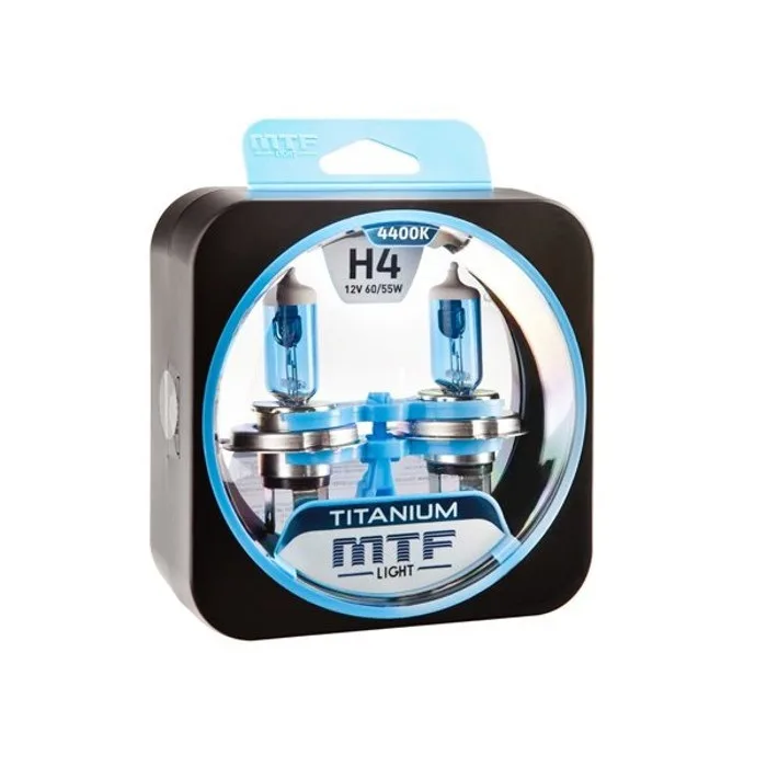 Лампа 12V MTF H4 60/55W Titanium 4400K (Eurobox,2шт.)
