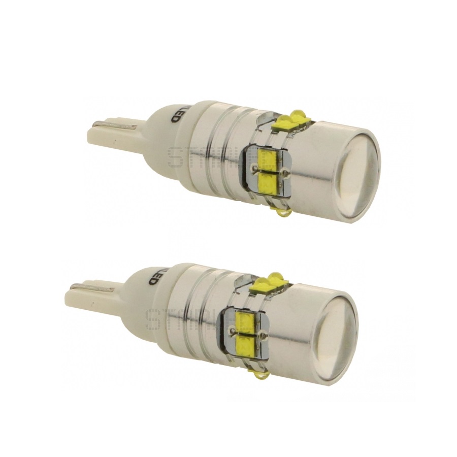 яЛампа диодная 10-30V W5W б/ц T10-50W STARLED 6G (мега-яркая) 2шт