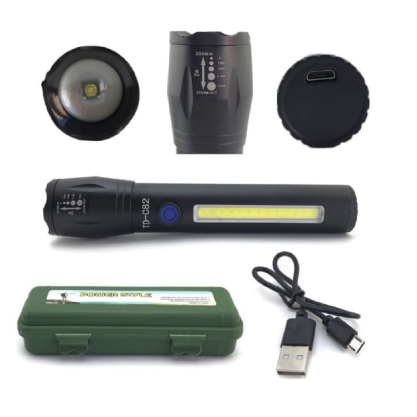 Фонарик zoom (microUSB) LIVEPower FL11(763)  (карманный)