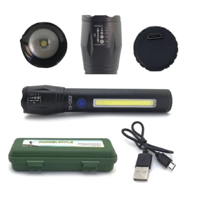 Фонарик zoom (microUSB) LIVEPower FL11(763)  (карманный)