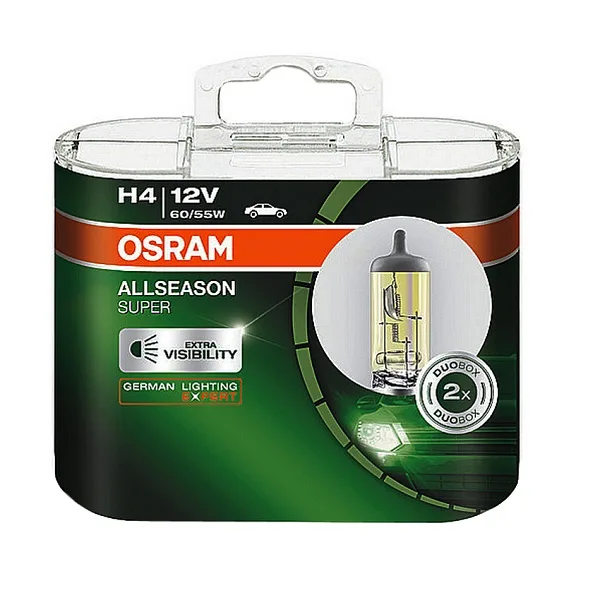 Лампа 12V OSRAM H4 (60/55) COOL BLUE INTENSE 5K (Eurobox,2шт.)