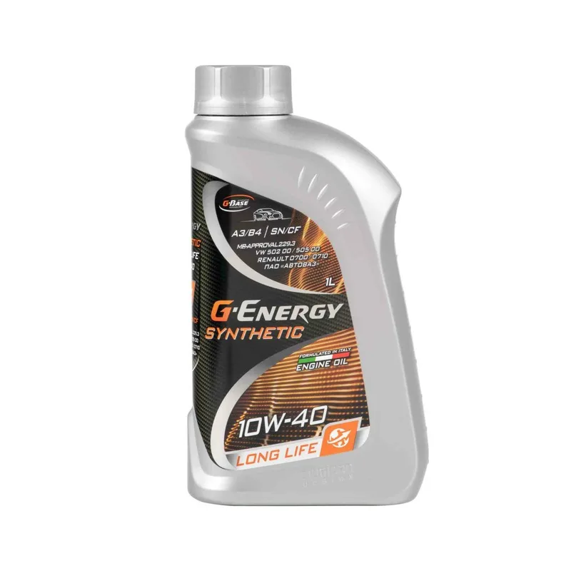 Масло моторное G-Energy Synthetic Long Life 10w40 A3/B4 1л