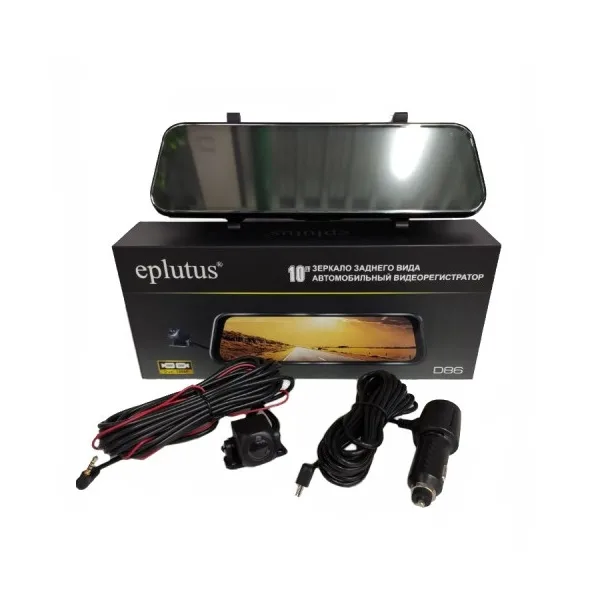 Видеорегистратор eplutus D86 Зеркало (2-камеры) FullHD