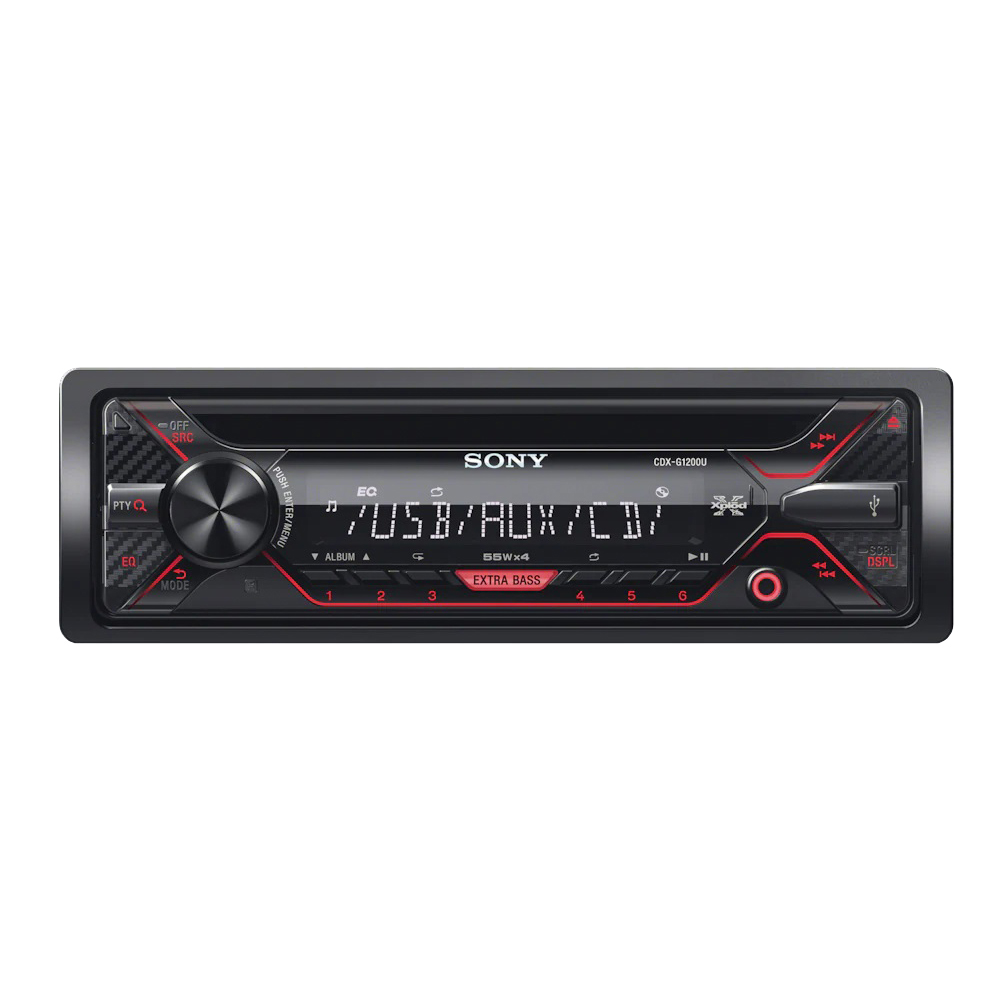 А/м SONY CDX-G1200U (SD, USB, пульт, съемная панель)