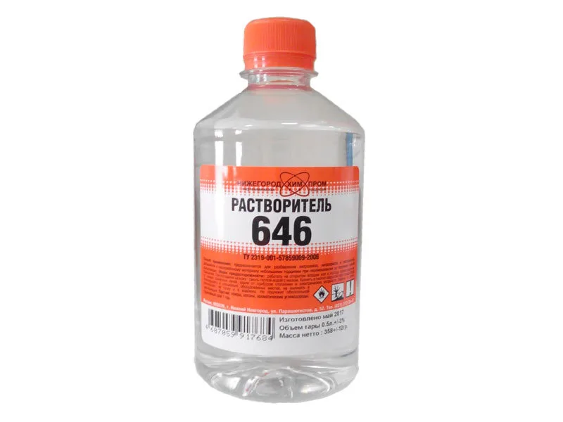 Растворитель Р-646 0,5л СИНТЕЗ (уп-24)