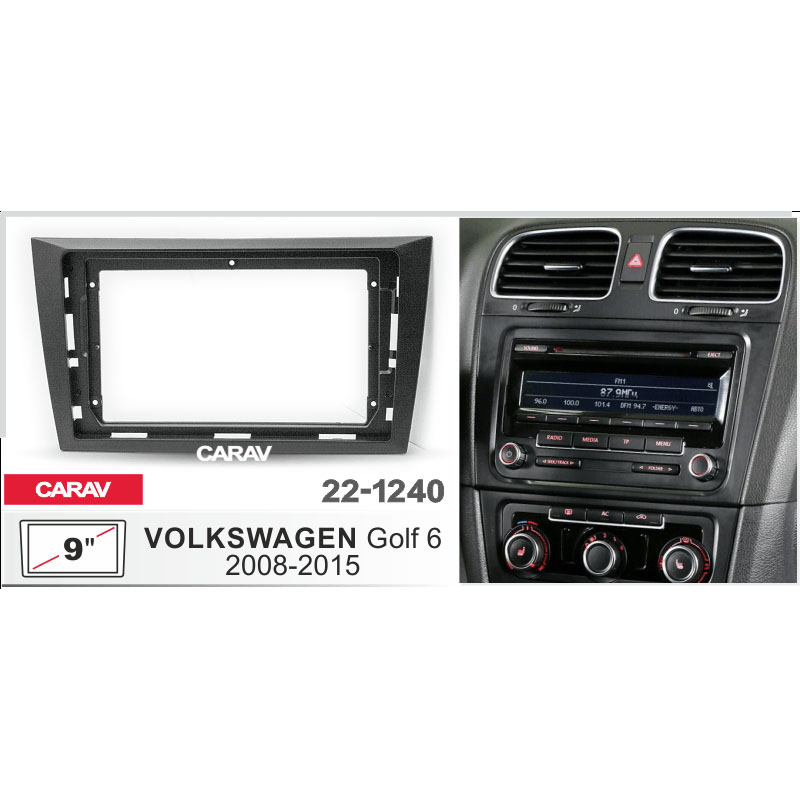 Рамка 9" CARAV 22-1240 WV Golf 6 2008-2015