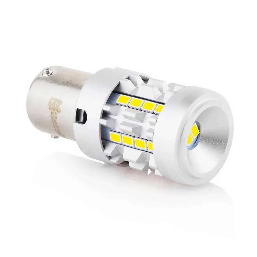 Лампа диодная ElectroKot Impact 10-30V BA15S P21W 5000K белый свет к-т 2шт