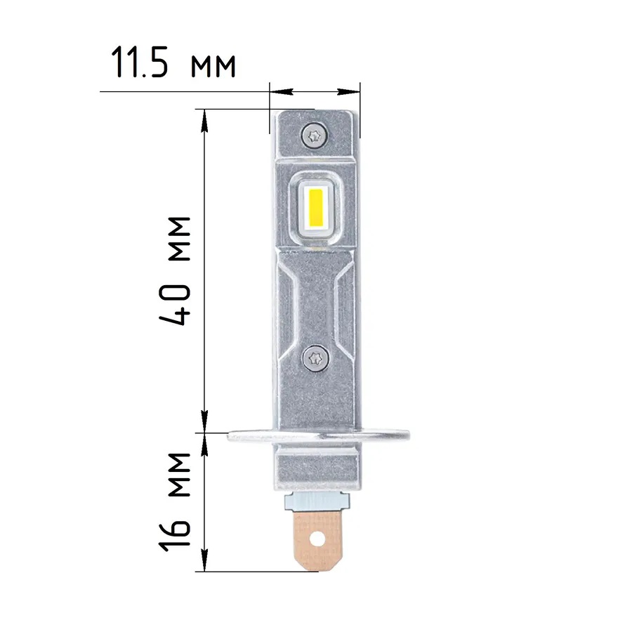 Светодиодные LED лампы ElectroKot MiniMax 12V H1 6000K к-т 2шт