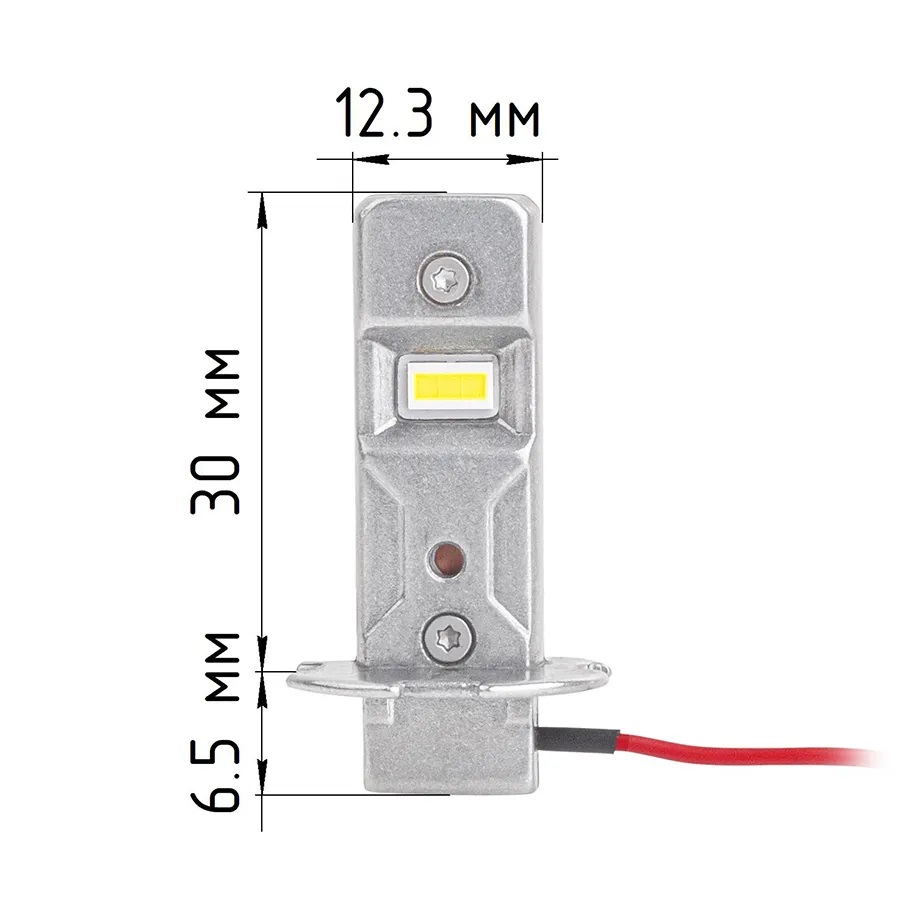 Светодиодные LED лампы ElectroKot MiniMax 12V H3 6000K к-т 2шт