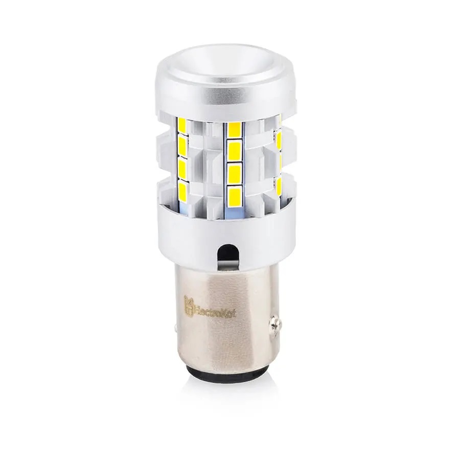 Лампа диодная ElectroKot Impact 10-30V BAY15D P21/5W 5000K белый свет к-т 2шт