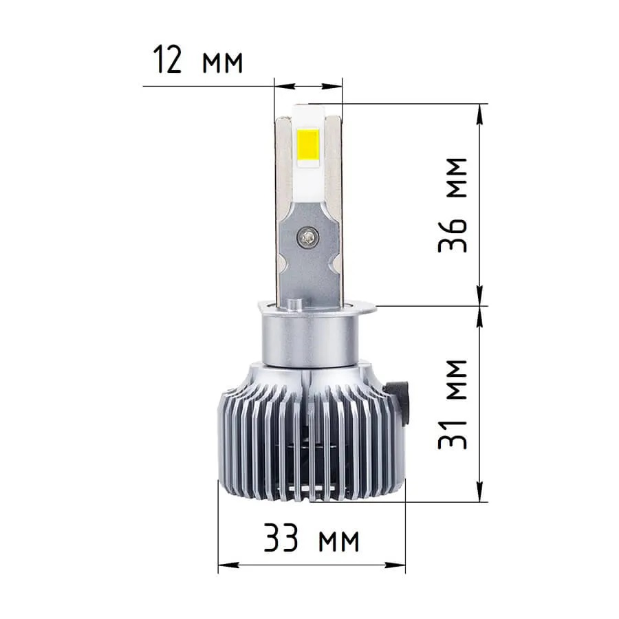 Светодиодные LED лампы ElectroKot Плазма 12V H1 6000K к-т 2шт