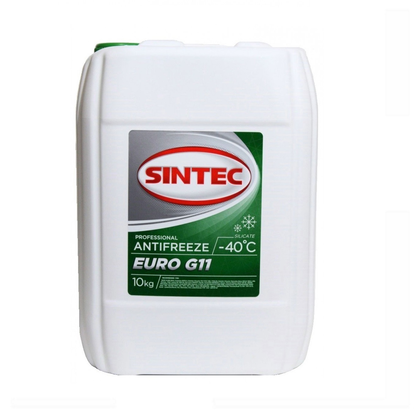 Антифриз SINTEC EURO зеленый 10кг. (уп-2)