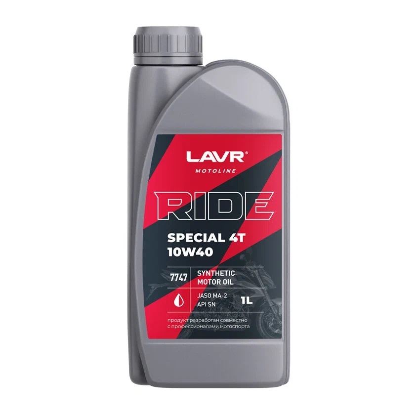 Масло моторное LAVR Ride Special 4T 10W40 API SN, JASO MA-2