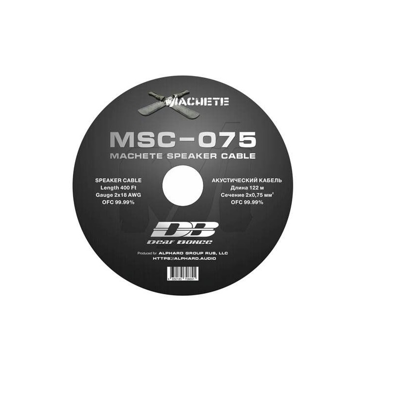 Кабель акустический Machete 2*0.75 мм2 GREEN (100% медь) (Бухта 122м)