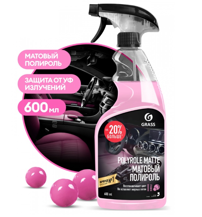 GraSS Полироль пластика матовый "Polyrole Matte" Bubble 600мл