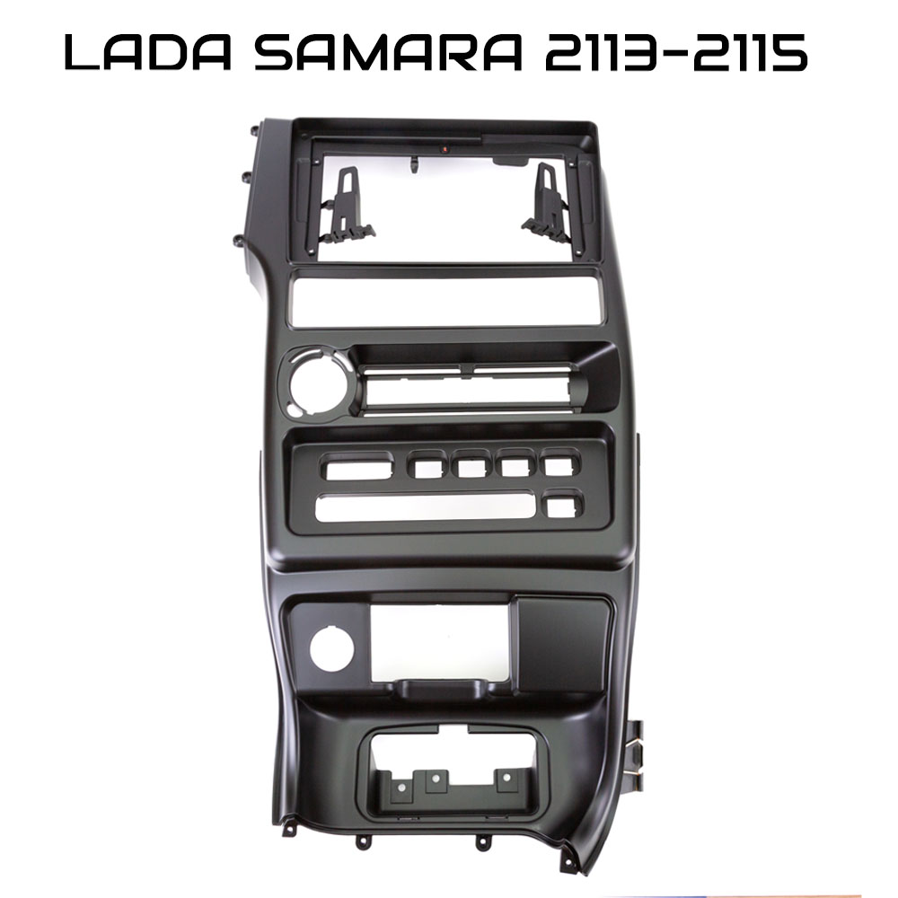 Установочный к-т для штатной а/м 9" Lada Samara ZKT-088 2114-2115 консоль Черная-Матовая