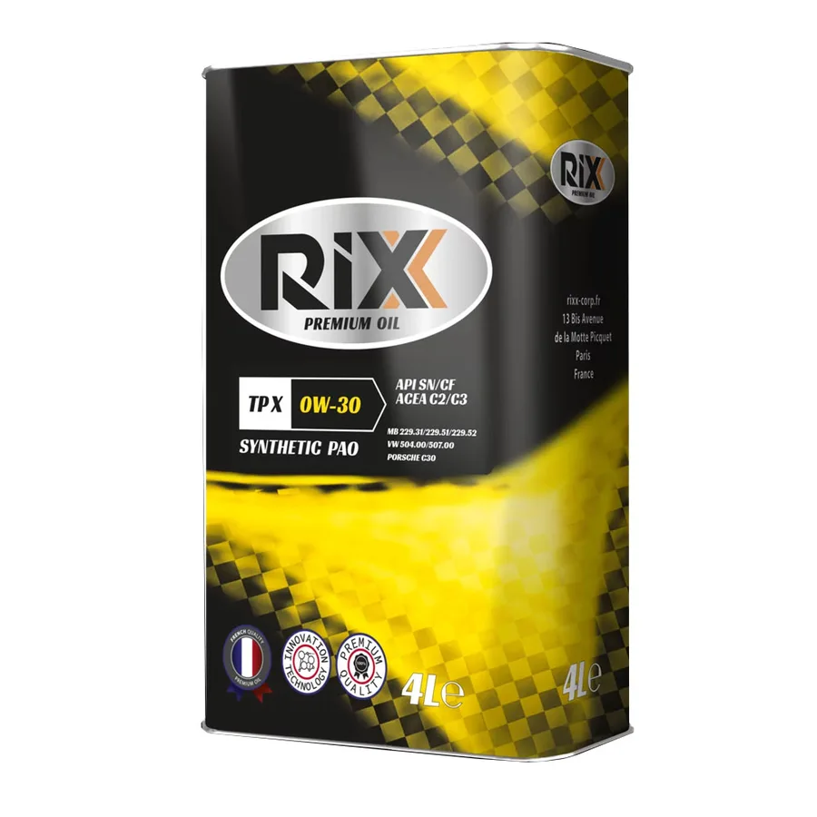 Масло моторн. RIXX TP X 0W-30 SN/CF ACEA C2/C3 4 л синт.