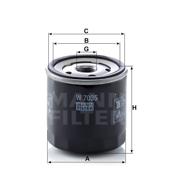 Ф. маслен. MANN W7035