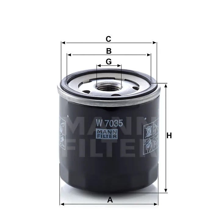 Ф. маслен. MANN W7035