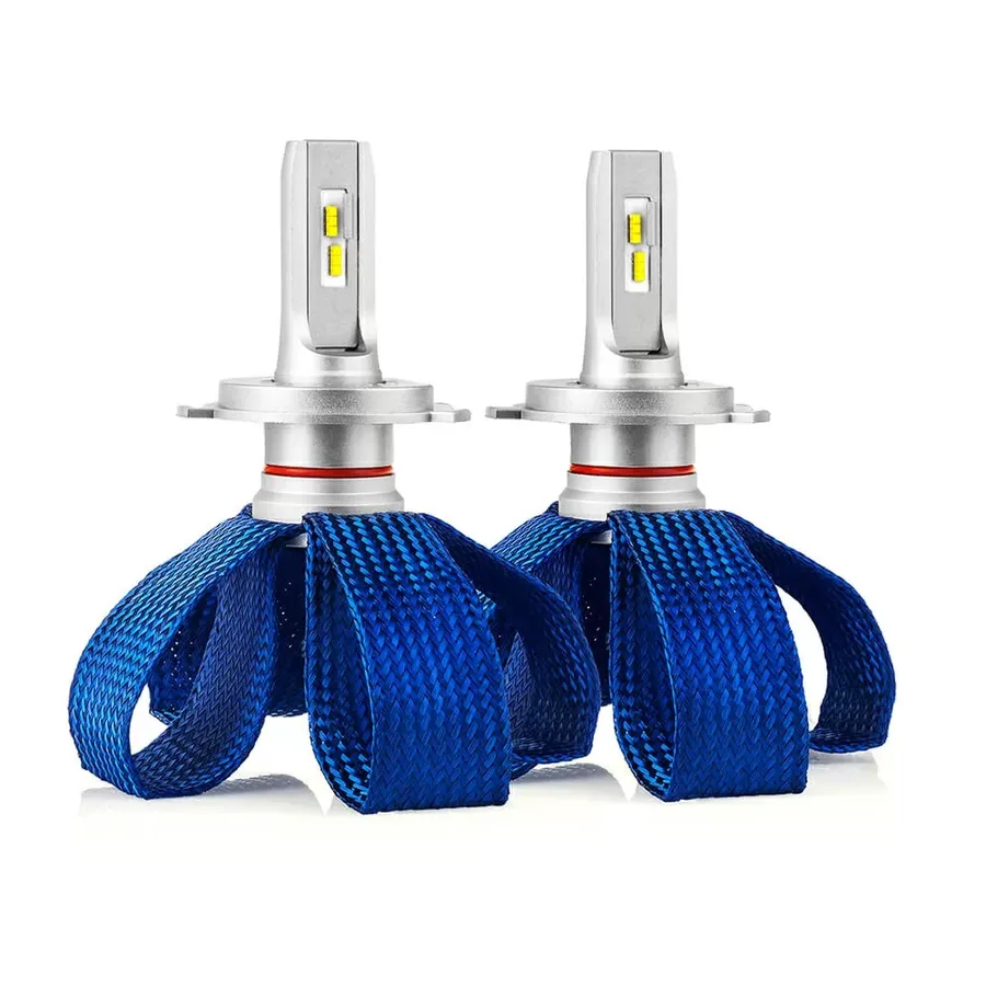 Светодиодные LED лампы ElectroKot LightVision A10 12-24V H4 чипы Lumileds ZES 6000K к-т 2шт