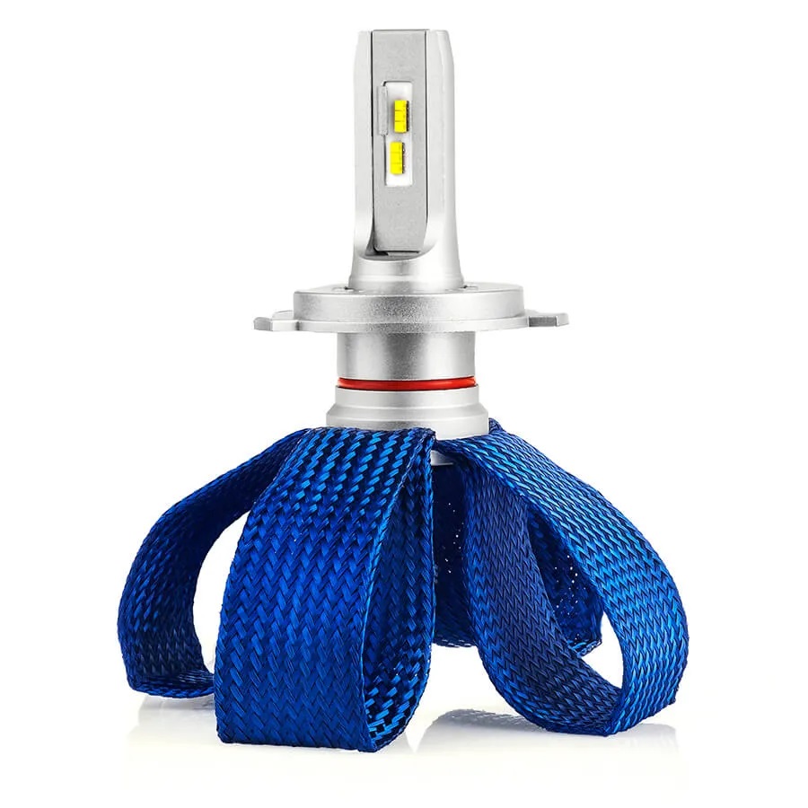 Светодиодные LED лампы ElectroKot LightVision A10 12-24V H4 чипы Lumileds ZES 6000K к-т 2шт