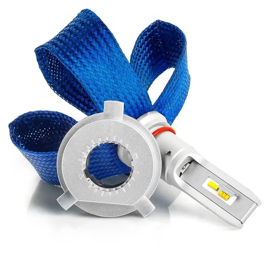 Светодиодные LED лампы ElectroKot LightVision A10 12-24V H4 чипы Lumileds ZES 6000K к-т 2шт