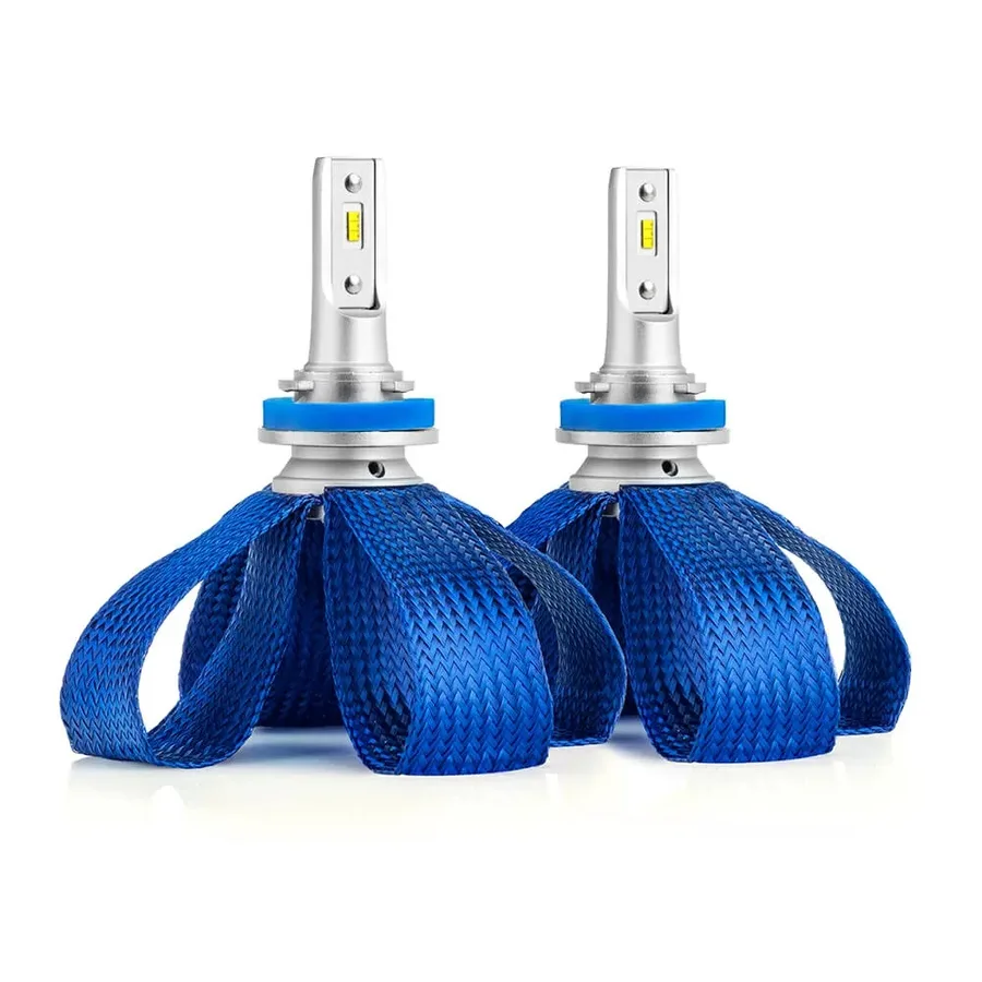 Светодиодные LED лампы ElectroKot LightVision A10 12-24V H11, H16 чипы Lumileds ZES 6000K к-т 2шт