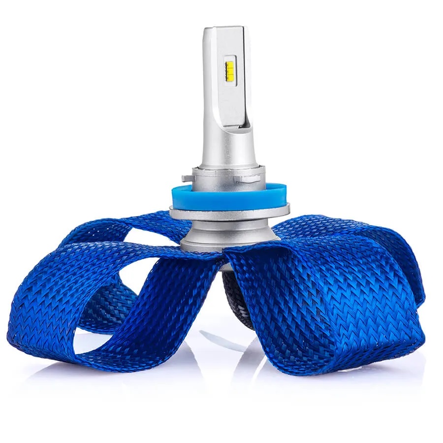 Светодиодные LED лампы ElectroKot LightVision A10 12-24V H11, H16 чипы Lumileds ZES 6000K к-т 2шт