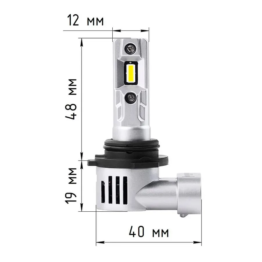 Светодиодные LED лампы ElectroKot METEOR 12V HB3 9005 5000K, 3360Lm, к-т 2шт