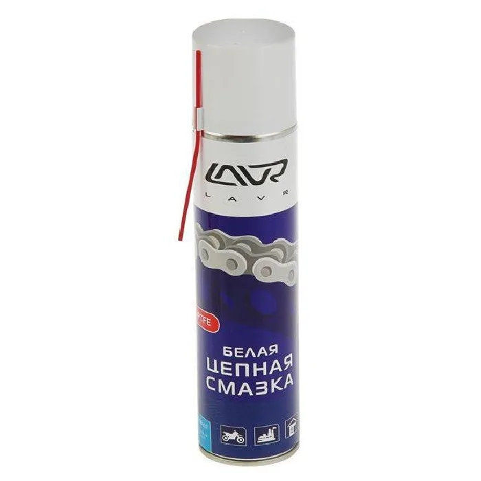 LAVR Ln1741 Смазка Белая цепная 400мл с PTFE 111741