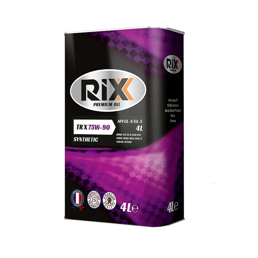 Масло транс. RIXX GL-4 GL-5 TR X 75W90 4 л
