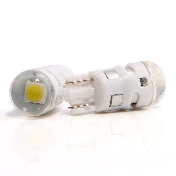 Лампа диодная 12V W5W б/ц 3SMD + радиатор (ИСКРА)