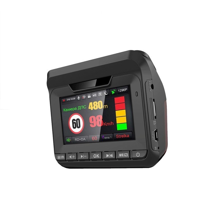 Антирад+Видеорег. Eplutus GR-96 Combo FullHD GPS