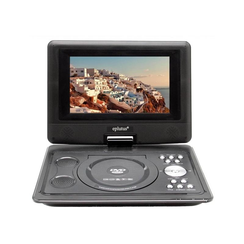 Портативный DVD плеер 9,5" Eplutus EP-9521T c цифровым тюнером DVB-T2